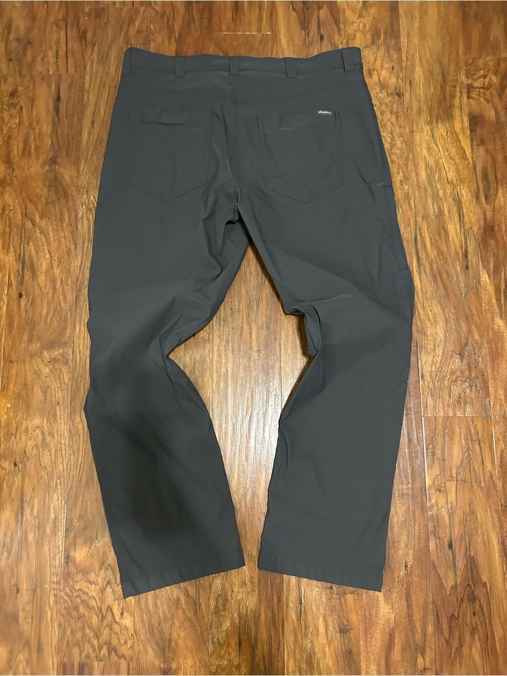 Men's Eddie Bauer Tech Pants Stretch Lightweight Moisture Wicking Comfort Grey - Picture 7 of 14